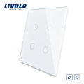 Livolo Smart US Gradateur 2 gangs et interrupteur tactile sensible à distance 2 groupes VL-C502S-11 / VL-C502R-11